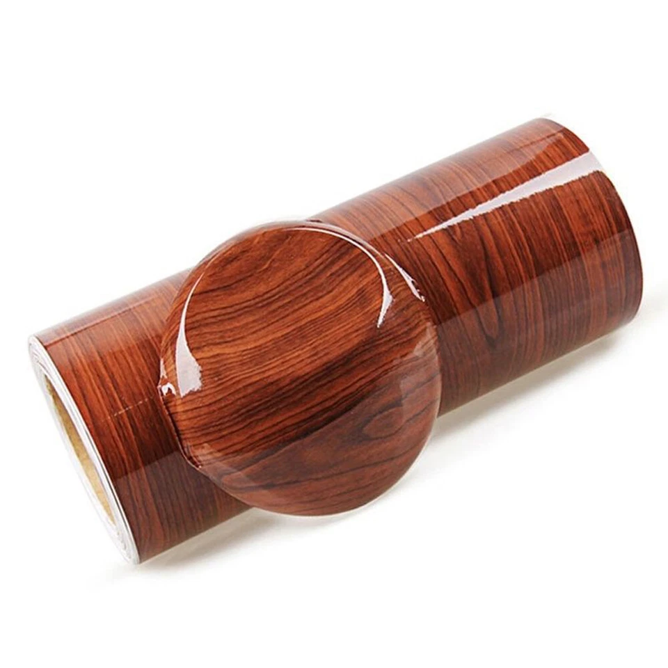 Car Wrap Decal Sticker Glossy Wood Grain Textured Car Interior Trim Film Wrap - Image 4 of 4