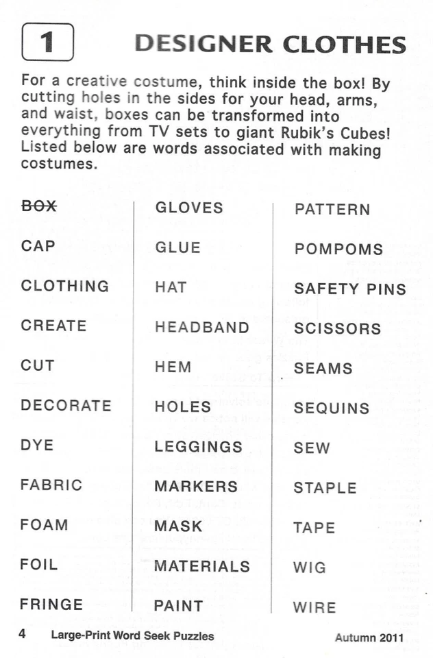 Penny Press Magazine Word Seek 56 Puzzles Large Print Answers Included 2011 - Image 2 of 4