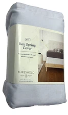 Threshold Box Spring Cover size FULL White