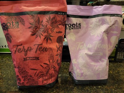 Roots Organics Combo 9 Lb Terp Tea Bloom 3-7-4 & Terp Tea Bloom Boost 0.5-6-18