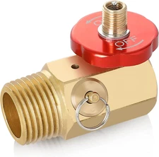 Hromee Air Tank Manifold Tool with Fill Port, Aluminum Shut Off Safety Valve and