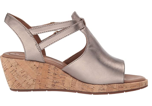 Clarks Unstructured Leather Wedge 
