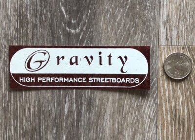 NEW GRAVITY 90 S SURF MX BMX SNOW GOLF WAKEBOARD SKATEBOARD LONGBOARD STICKER