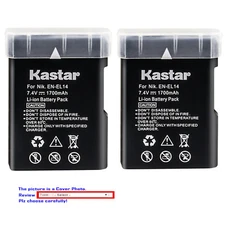 Kastar Replacement Battery for Nikon EN-EL14 Battery & Nikon D3300 DSLR Camera