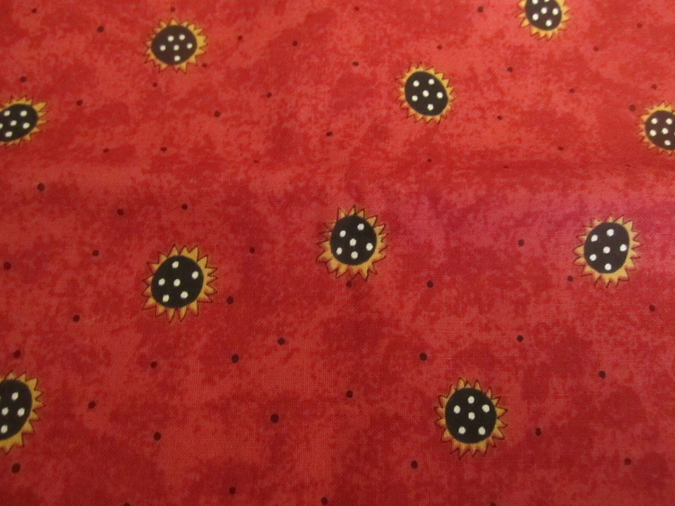 Flores de algodón vintage Mumms The Word Debbie Mumm SSI borde único por talla x 44 Foto 4 de 4