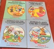Vintage HC Walt Disney's Small World Library Books set  USA 7 BOOKS