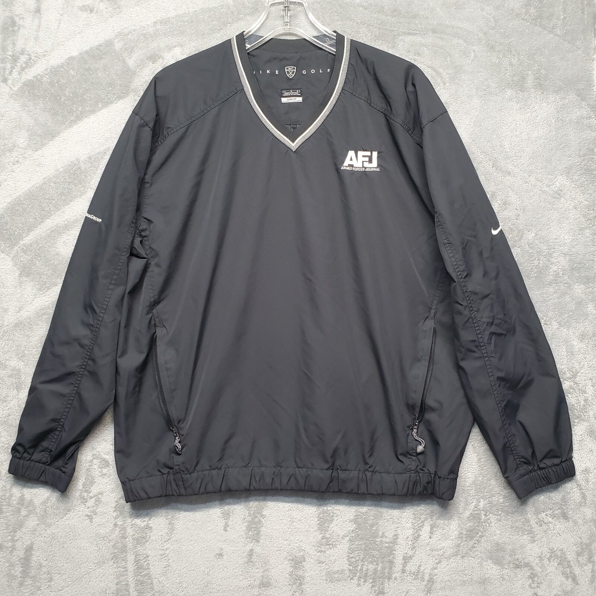 Nike Golf Clima Fit Mens Large Black Long Sleeve V-Neck Pullover