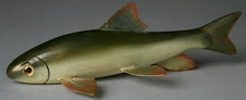 VINTAGE MICHIGAN ~ GERALD SCOTT ~7" SUCKER ~ FISH SPEARING DECOY~ FOLK ART LURE