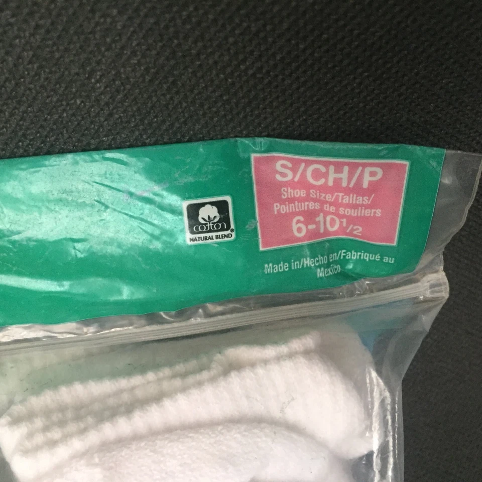 10 pares de calcetines Fruit of the Loom Super Value para niñas talla pequeña 6-10,5 2009 Foto 4 de 4