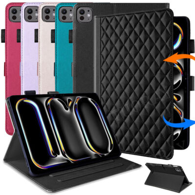 Hülle Für iPad 5 6 7 8 9 10th Air 3 4 6 Pro 11 13 2024 Leder Schutz Tasche Cover