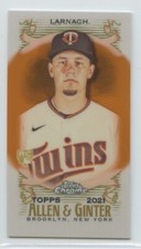 2021 Allen & Ginter's Chrome Mini Orange Refractor /25 Trevor Larnach Rookie RC!