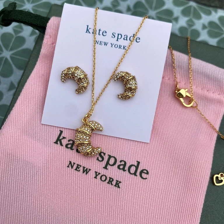 NEW Kate Spade Patisserie Sweet Treat Cluster Stud Earrings /Necklace/set