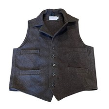 CC Filson Vest Adult Large Brown Mackinaw Waistcoat 100 Wool USA Outdoors Men