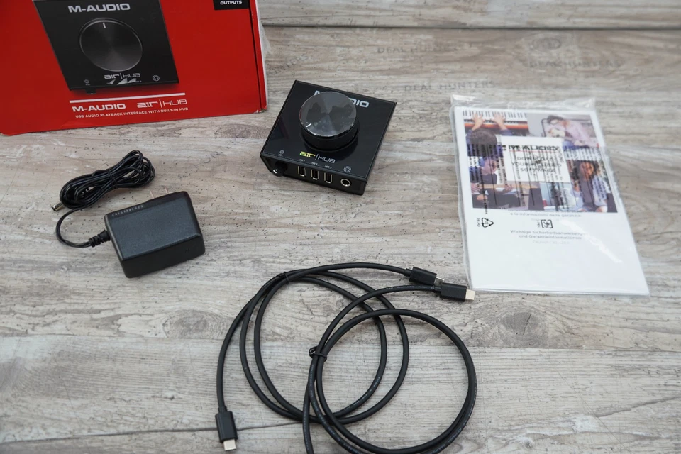 M-Audio AIR|HUB - Interfaz de audio USB con concentrador de 3 puertos y software de grabación Foto 3 de 4