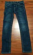 Girls Revolution By Revolt Bling Cowgirl Rodeo Western Jeans Size 8 Skinny