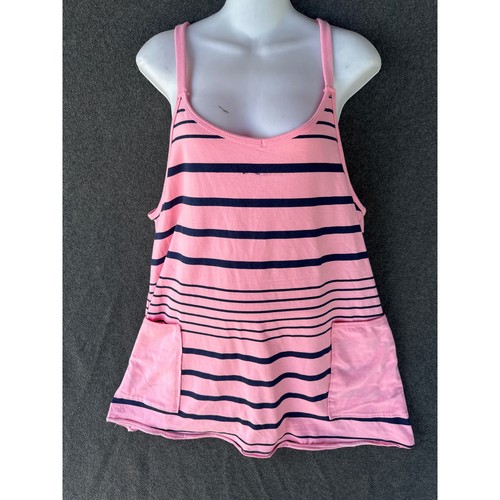 Free People Movement Pink Striped Active Romper Built-in Shorts Small