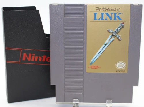 Zelda 2 The Adventure of Link (NES Nintendo) Authentic - Gray Cartridge - Tested