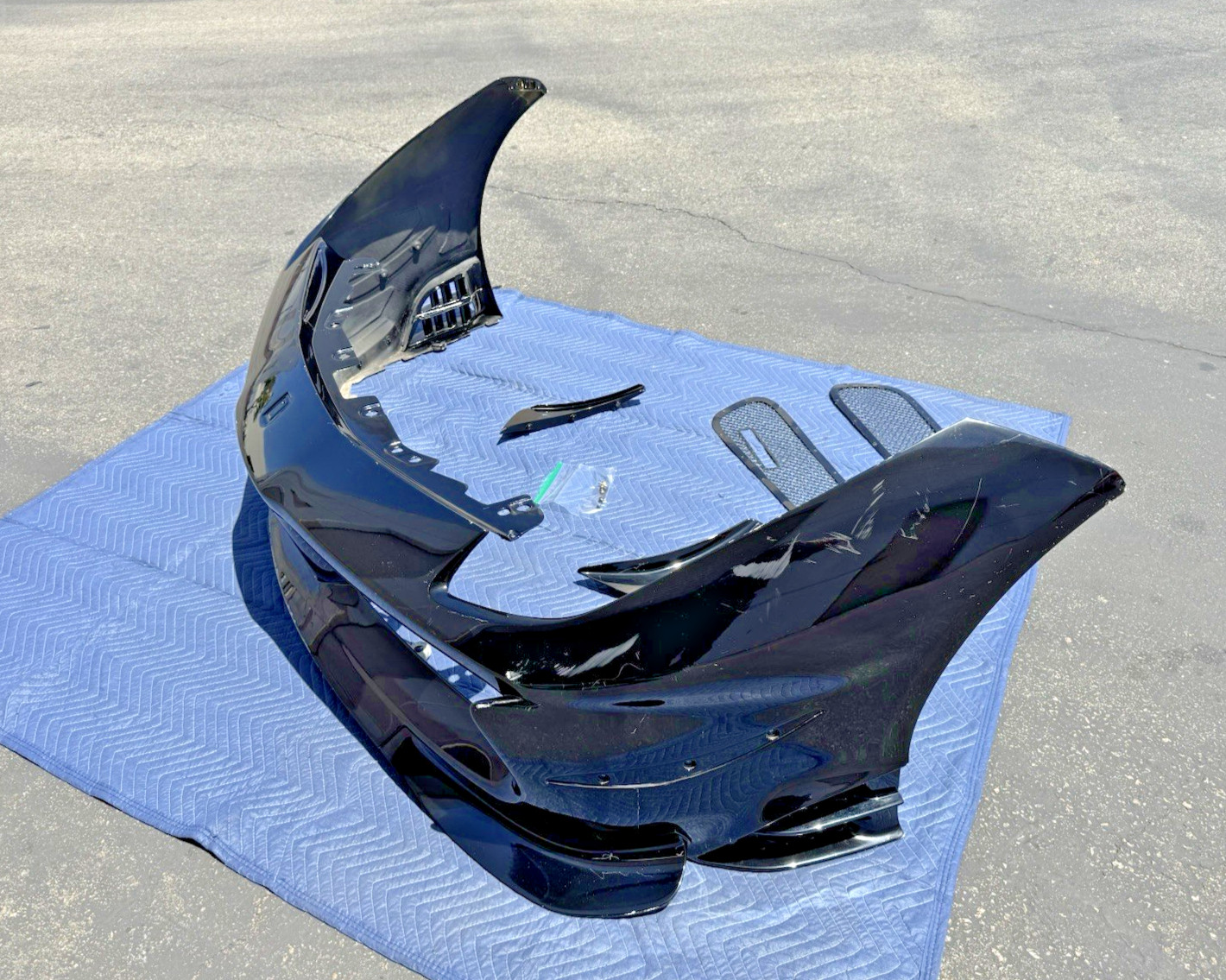 2017 Ferrari 488 Challenge Carbon Fiber CF Front Bumper Cover Race Aero OEM SD