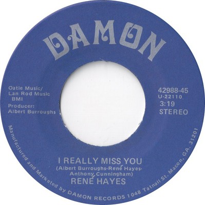 René Hayes - I Really Miss You (7'')