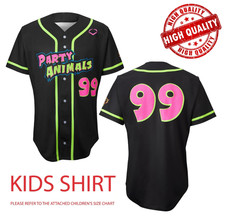 Savannah Bananas Party Animals Baseball Jersey AOP 3D Kids Youth WA792