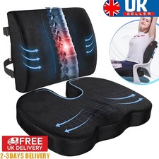 Orthopedic Memory Foam Seat Cushion Lumbar Back Support Pillow Pain Car Coccyx