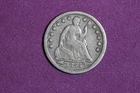 ESTATE FIND 1855 - Seated Liberty Half Dime W/Arrows #K59212