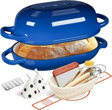 & Perfect Baking Cast Blue Dutch 5QT Enameled...
