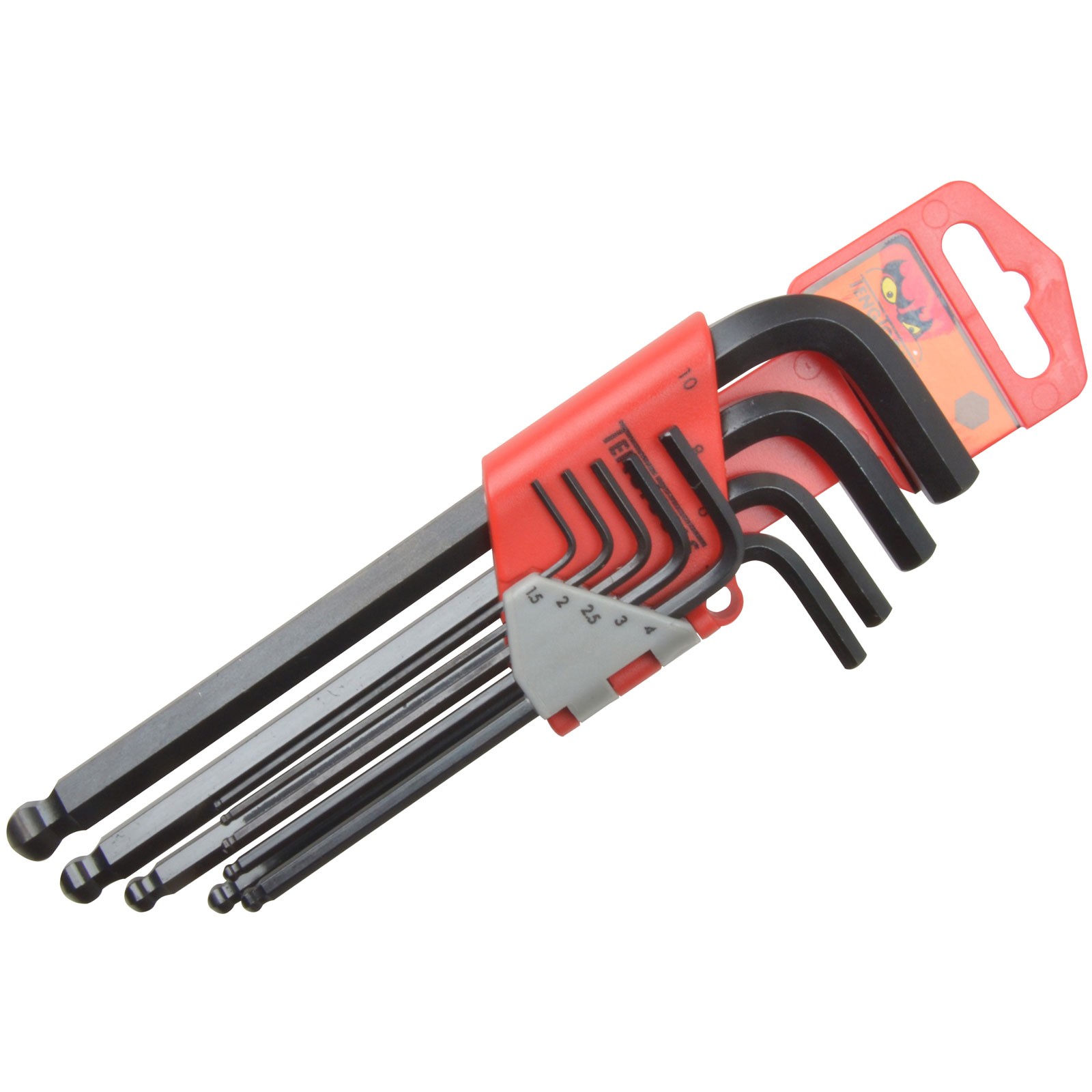 Teng Ball Point Hexagon Key Set of 9 Metric (1.5-10mm)