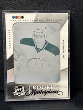 2010-11 UD The Cup Auto Rookie Masterpieces Cyan Plate Jacob Josefson 1/1
