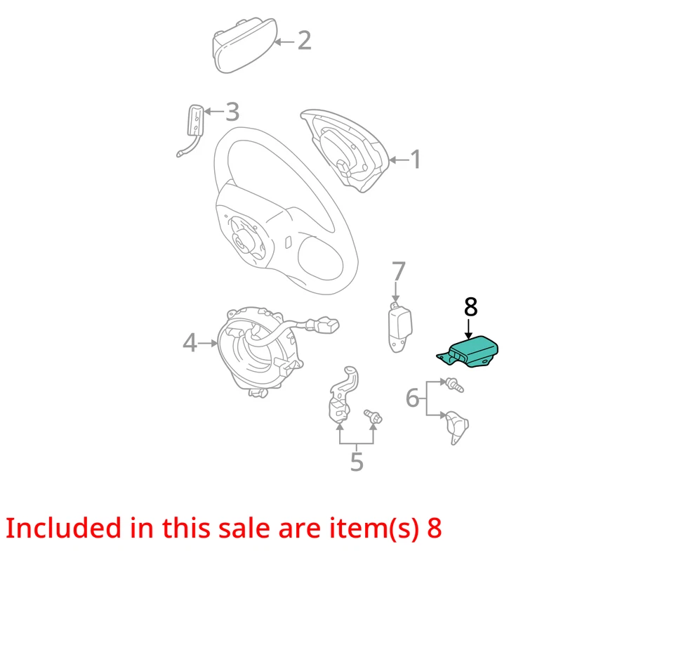 Chassis ECM Air Bag Center Console Thru 6/00 Fits 99-00 LEXUS RX300 3044608 — 第 4/4 张图片