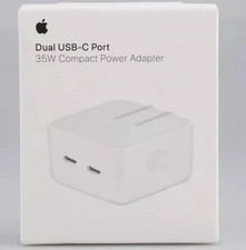 Genuine Apple 35W Dual USB-C Port Compact Power Adapter MNWM3AM/A A2571
