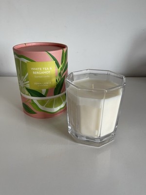 John Lewis White Tea & Bergamot Duftkerze 200g - Nagelneu & Originalverpackt