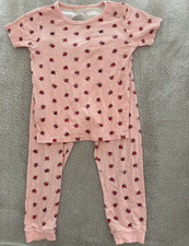 Magnetic Me Ladybug Print 2-Piece Short Sleeve Cotton Knit Pajama Set size 4