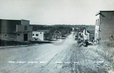 #ad #ad Stone Lake WI Wisconsin Main Street RPPC Photo Postcard COPY $4.95