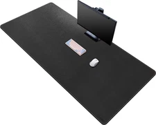 Leather Desk Mat, 63" X 31.4" Extra Large Desk Pad Blotter Protector, Extended N