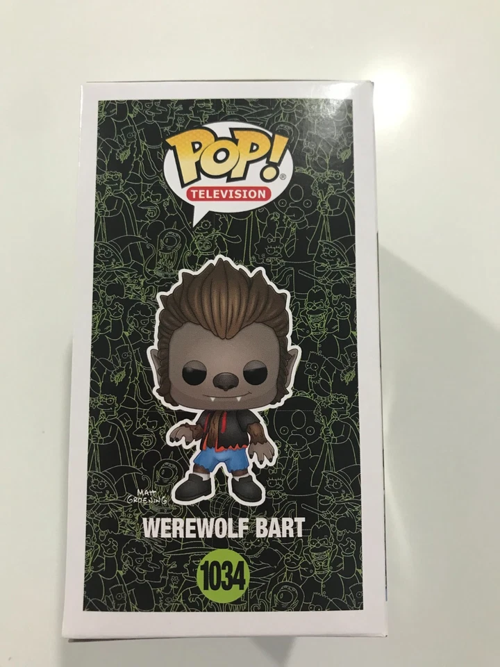 Pop Vinyl Figure - Pop Television - The Simpsons - Werewolf Bart- # 1034 - image 4 of 4