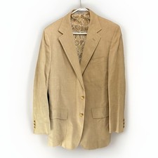 Vitg 70s Lilly Pulitzer Mens Stuff Sport Coat Blazer Cream Tan Size 44 46 Read