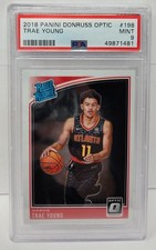 2018 Optic Wizards Star - TRAE YOUNG Rookie RC Basketball Card PSA 9 MINT