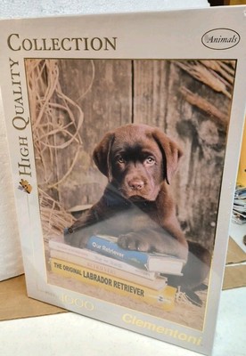 Clementoni  High Quality Collection Puzzle 1000 ct. Chocolate Lab Puppy 