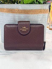 Coach Medium Corner Zip Wallet CBO41 Maple NWT