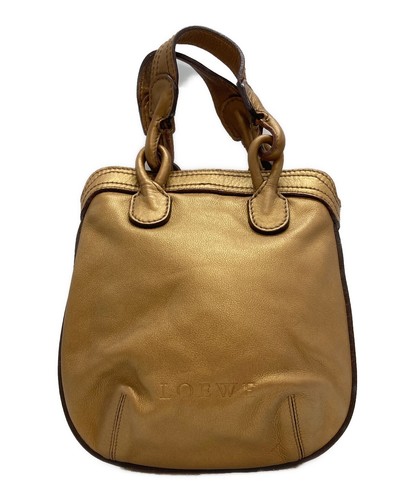 LOEWE Anagram 2Way Shoulder Bag Color: Brown women hand bag purse handle