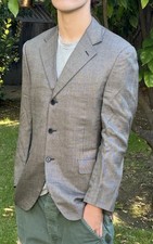 Canali 48 Silk Wool Blazer Jacket Italy Sports coat 3 Button