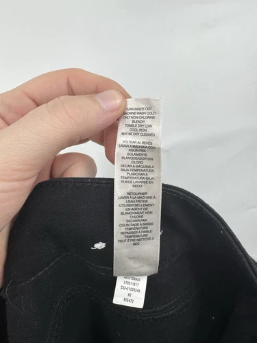 Chicos 直筒牛仔裤女式 3R 黑色 16 码高腰拉链门襟弹力牛仔布 - 第 6 张/共 9 张