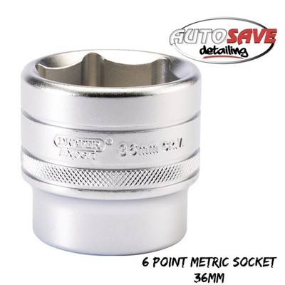 Draper - Expert 6 Punkt metrische Steckschlüssel, 1/2'' Vierkant Dr., 36mm
