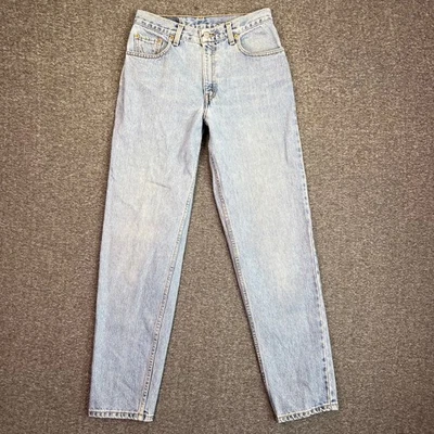 VTG 90s Levis 550 Relaxed Fit Tapered Leg Jeans Size 9 JR Light Wash Y2K 29x31 - Image 1 of 4
