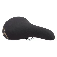 SE BIKES FLYER SEAT Old School Wheelie Bike Seat BLACK/ GOLD Checkers