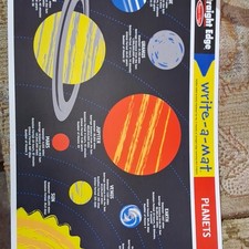 Educational Planets Solar System Poster Outer Space Science Paper Unframed