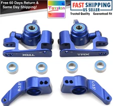 Fits Traxxas 64077-3 XO-1 - KNUCKLES, aluminum Front steering & rear carriers