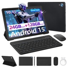 10.1 Android 15 Tablet 24GB RAM 128GB ROM Octa-Core Wi-Fi 6 5MP 8MP