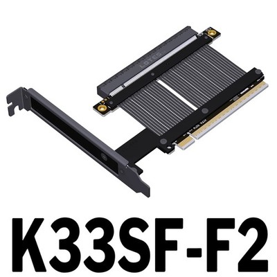 15cm PCIe 5.0 GPU Riser Cable Flexible Flat, Low-Profile Bracket for Mini-ITX PC